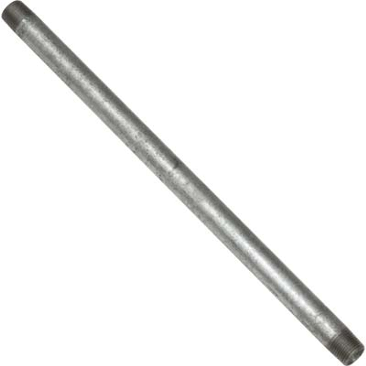 Pirate Brand - Nipple, TBE, Galvanized, 3/8" x 12"