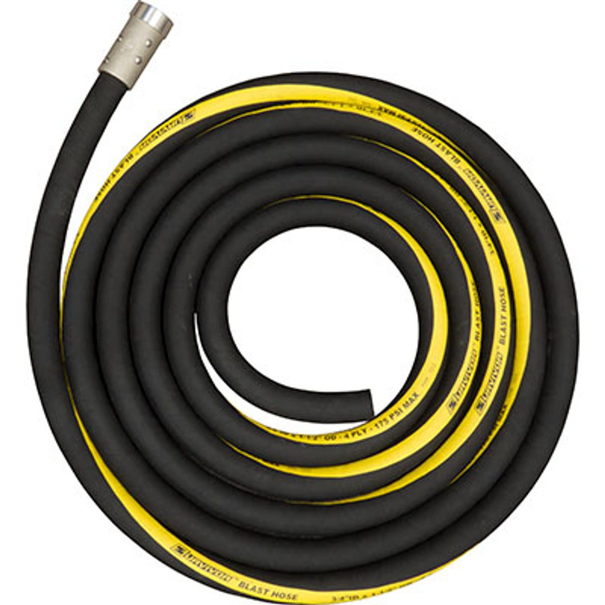 Pirate Brand - Schmidt Mfg Style, Blowdown Hose Assembly, 3/4" x (3', 10', 15' or 25'), SURVIVOR™, 4 Ply, WP 150 PSI