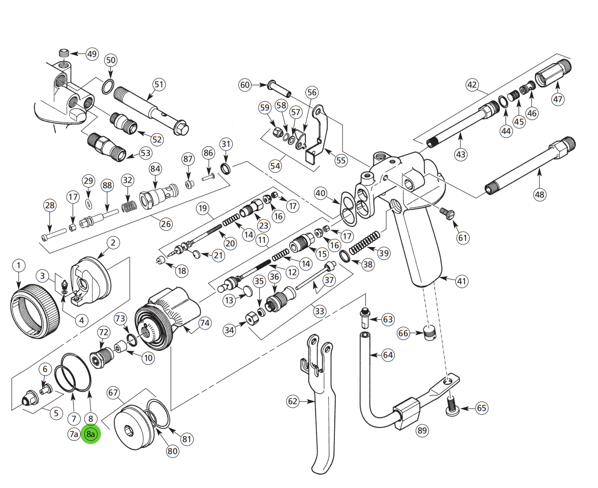 Binks 20-6474 O-Ring EPR; Gel Coat Gun