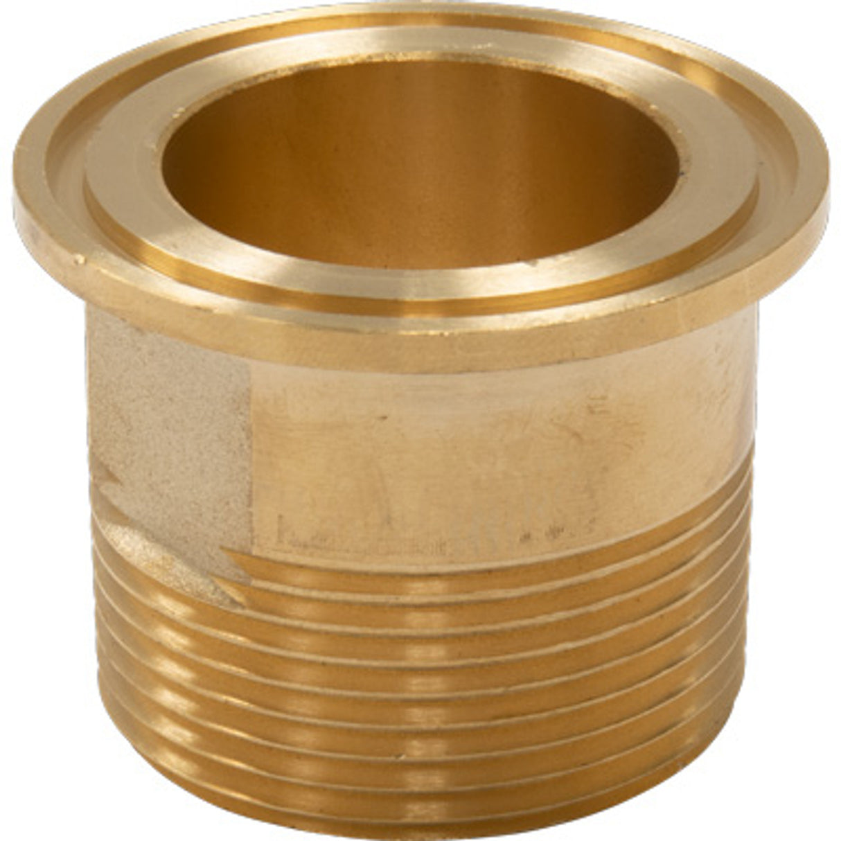 Pirate Brand - Sanitary Clamp Style, Quick Removal Coupling, Fitting, 1-1/4" MNPT, Brass