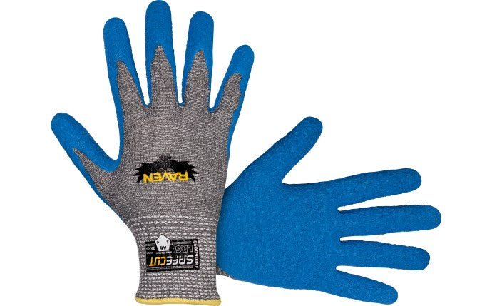SAS Safety Corp. Raven® SafeCut™ A6 Crinkle Latex Gloves