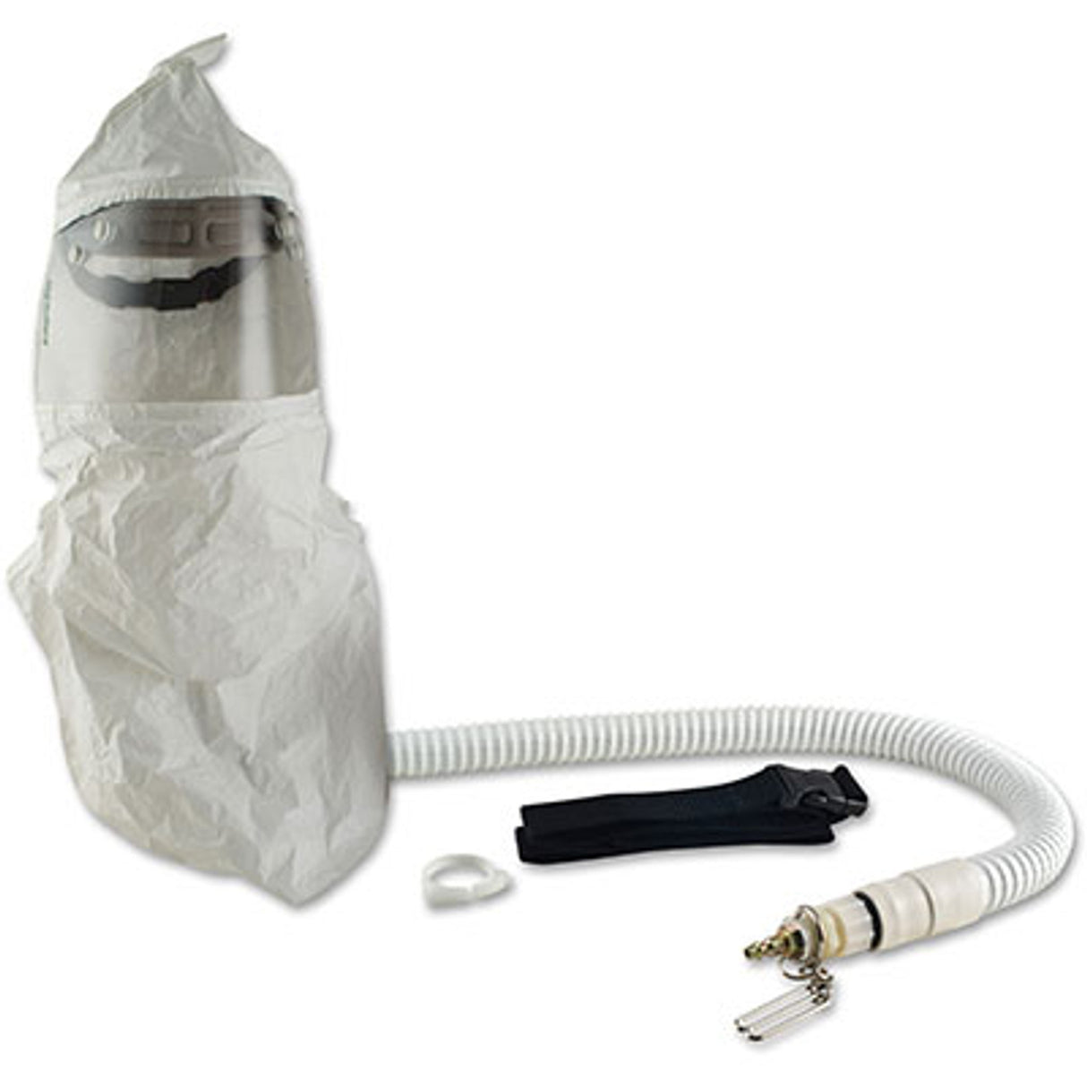 Pirate Brand - BULLARD® CC20, Compressed Air Respirator, Tychem QC Double Bib Hood, Ratcheted Headband Suspension, F30 Constant Flow 1/4" Industrial Interchange