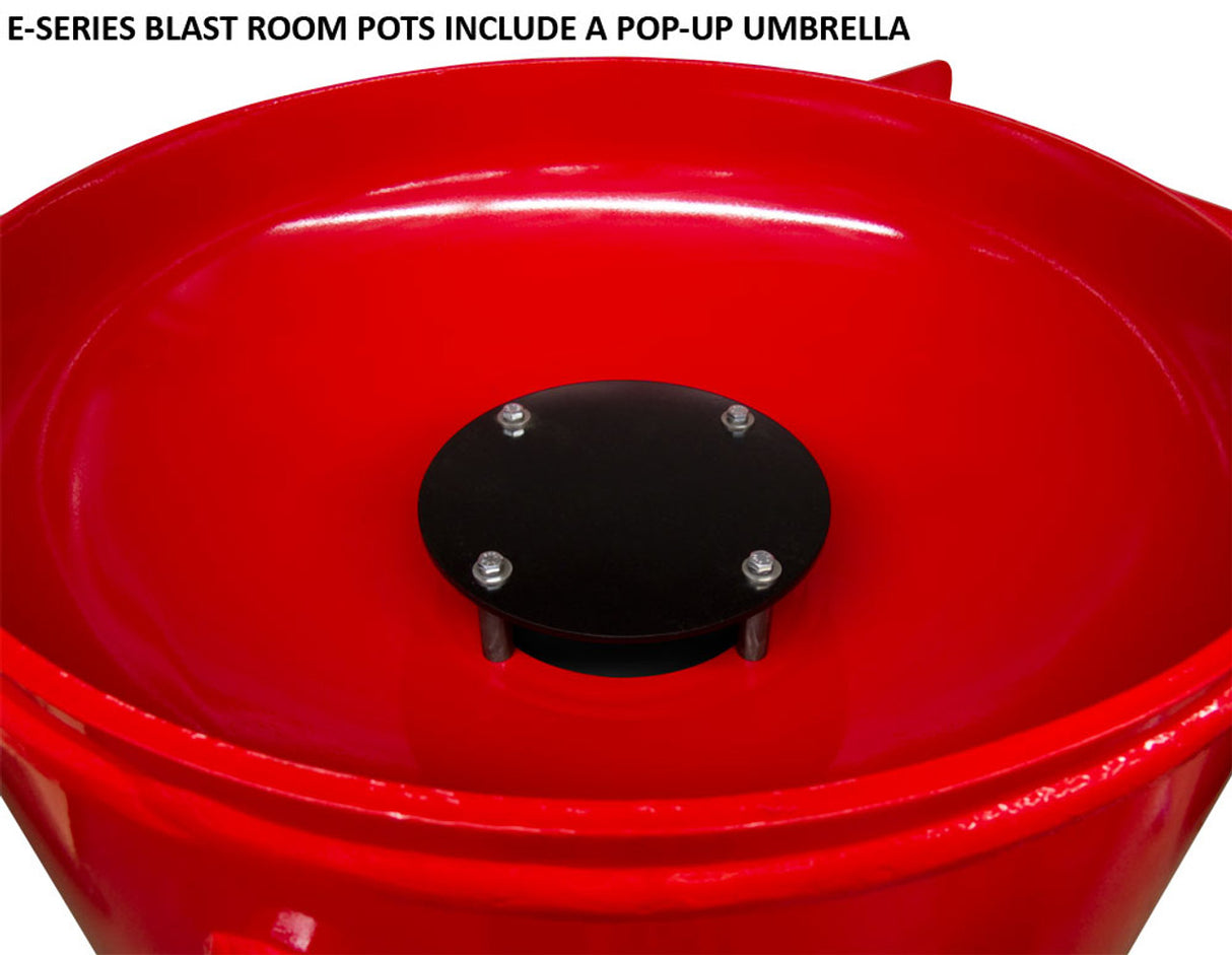 Pirate Brand, E-Series, BLAST ROOM SERIES, 6.5 cu ft., Blast Pot, STATIONARY, Pressure RELEASE System, 12VDC Electric Controls