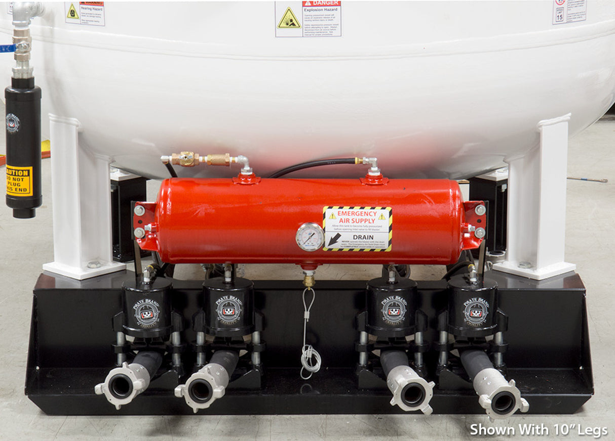 Pirate Brand - Pinch Mount Bracket, Stationary w/ 10" Leg Extensions & Spacers