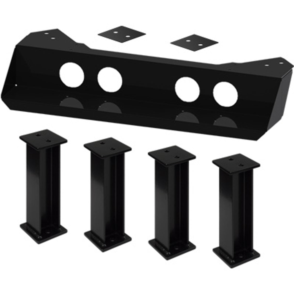 Pirate Brand - Pinch Mount Bracket, Stationary w/ 20" Leg Extensions & Spacers