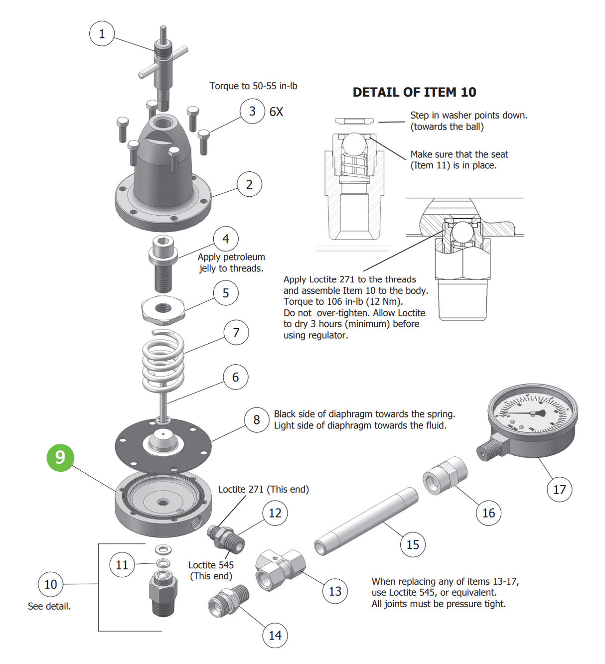 DeVilbiss HGB-48 Regulator Body