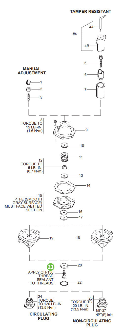 DeVilbiss HGS-44 Valve Stem, STD Flow