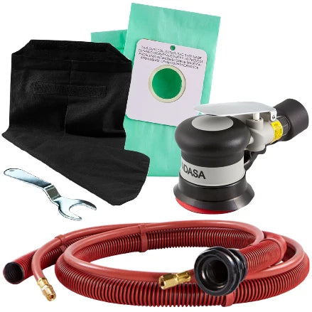 INDASA 3" Self-Generating Vacuum DA Sander, 3/32" Orbit