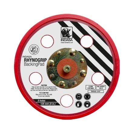 INDASA 5" Central Vacuum Ready DA Sander, 3/16" Orbit