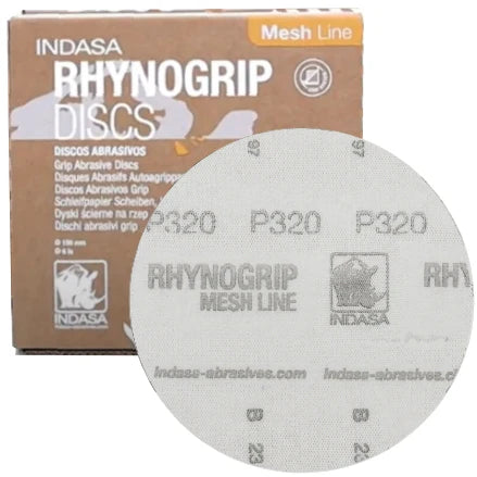 INDASA 6" Rhynogrip Mesh Line Vacuum Sanding Discs