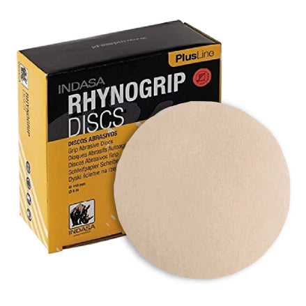 INDASA 5" Rhynogrip PlusLine Solid Sanding Discs, 1052 Series