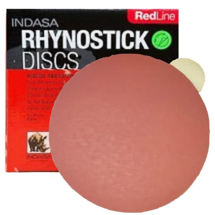 INDASA 8" Rhynostick RedLine PSA Solid Sanding Discs, 800 Series