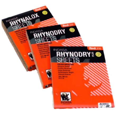 INDASA RedLine Rhynodry Heavy Duty Sanding Sheets, 5 Series