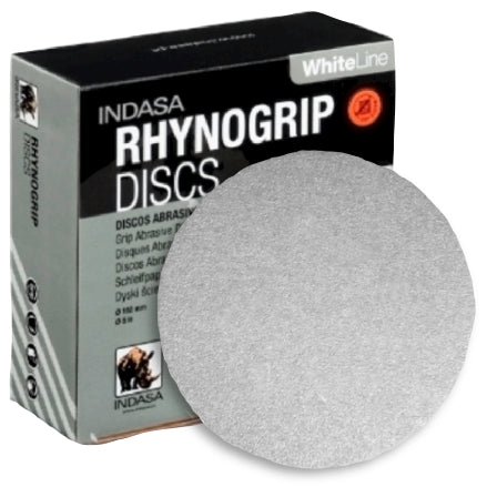INDASA 8" Rhynogrip WhiteLine Solid Sanding Discs, 82 Series