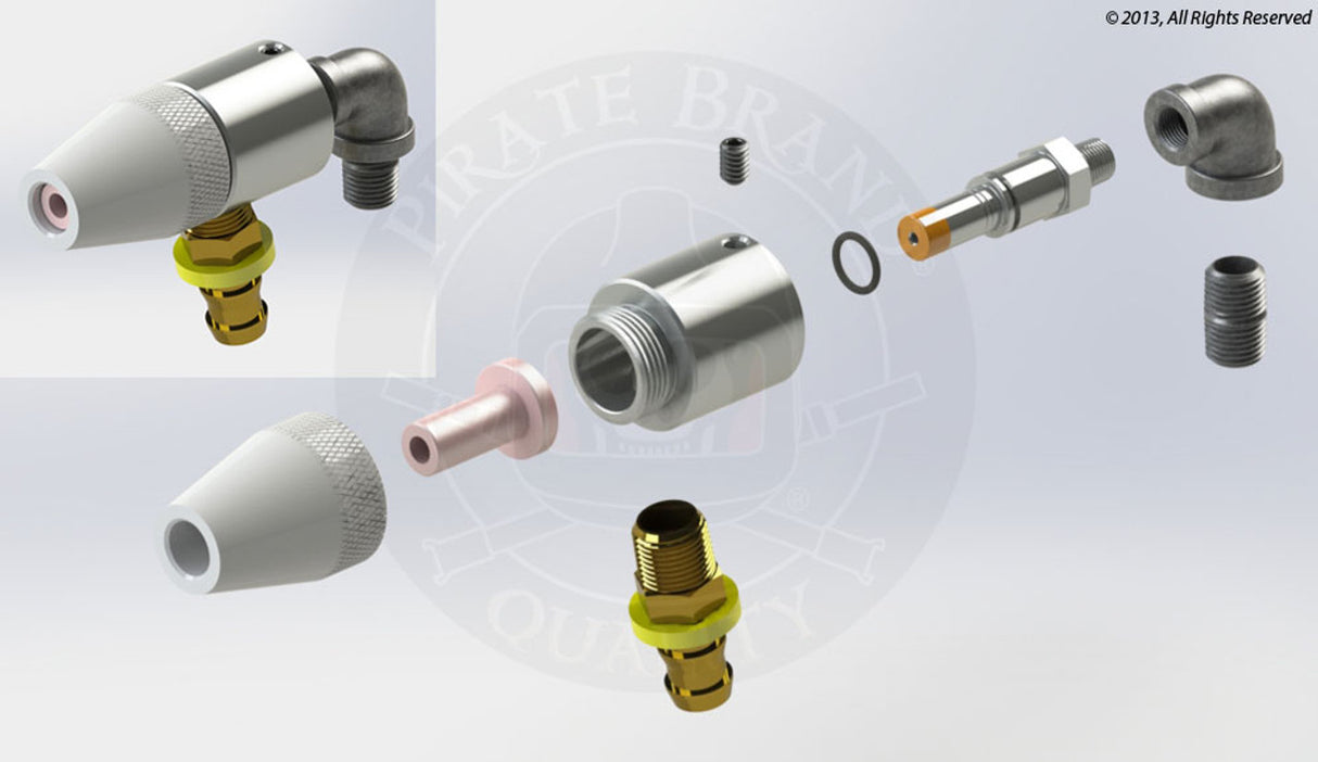 Pirate Brand - EMPIRE Style, Suction Gun, #4 (Nozzle Size and Material Options)