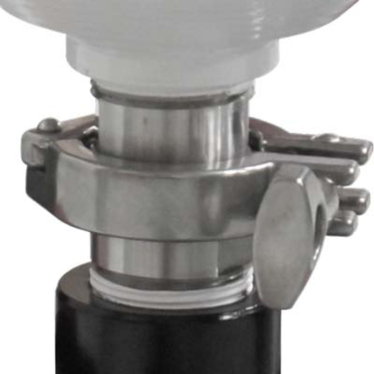 Pirate Brand - Sanitary Clamp Style, 1-1/4" MNPT Quick Removal Coupling, Metering Valve Disconnect Upgrade for Portable Abrasive Blasters