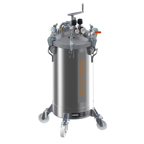 Sagola P50T Wheel Mounted Stainless Steel Pressure Tank With Manual Agitator; 50L (13.2 US Gal)