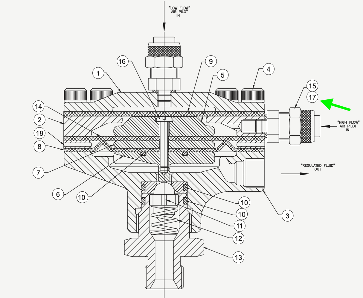 72135-00 Gasket for DR-1 Regulator (#17)