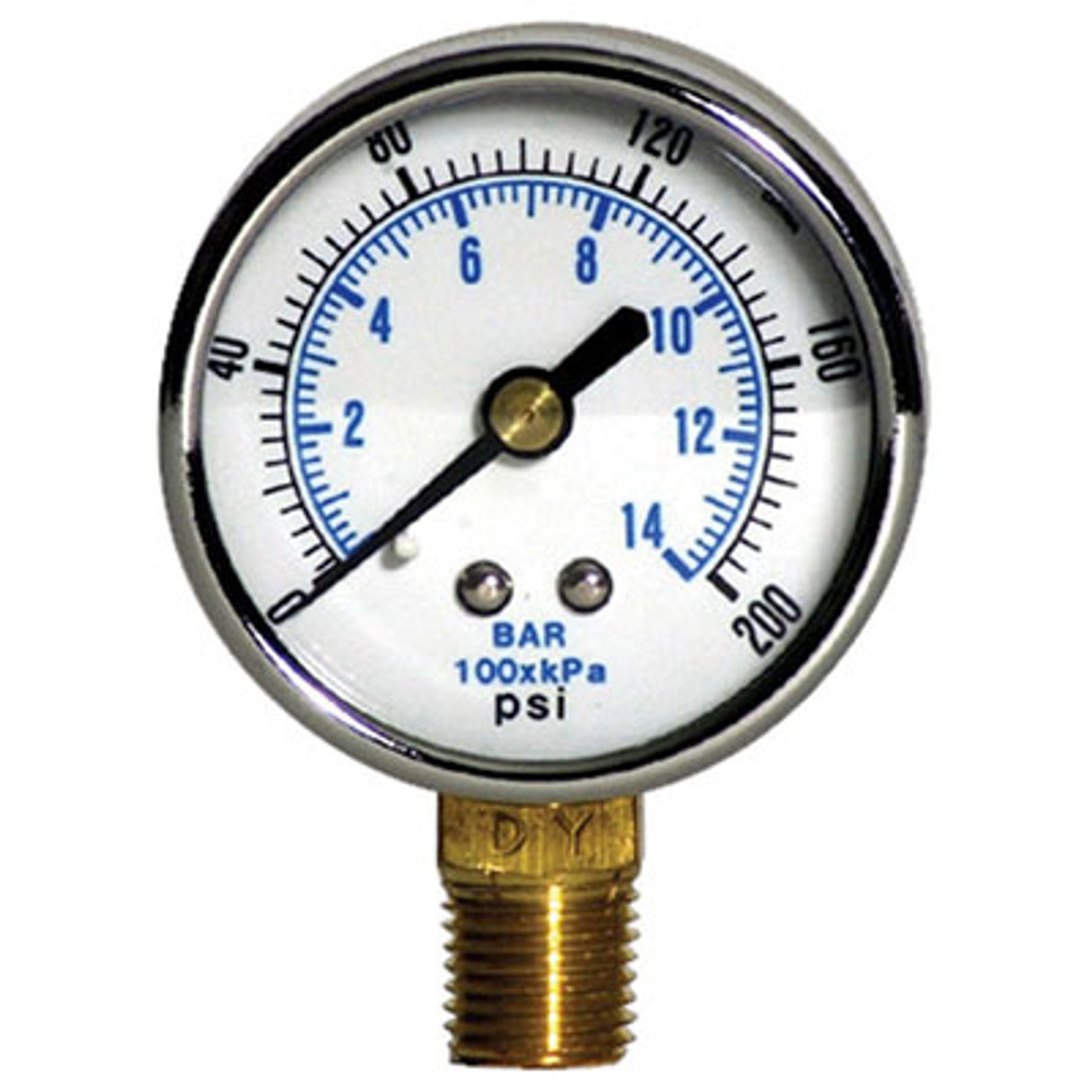 Pirate Brand - BULLARD®, Free Air Pump Pressure Gauge 0-200 PSI