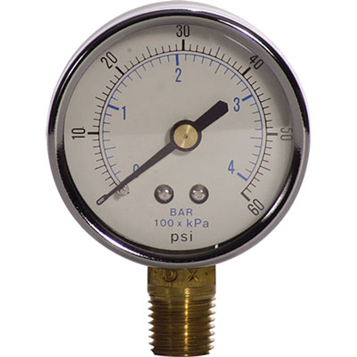 Pirate Brand - BULLARD® EDP30/EDP50, Free Air Pump Manifold Pressure Gauge, 0-60 PSI
