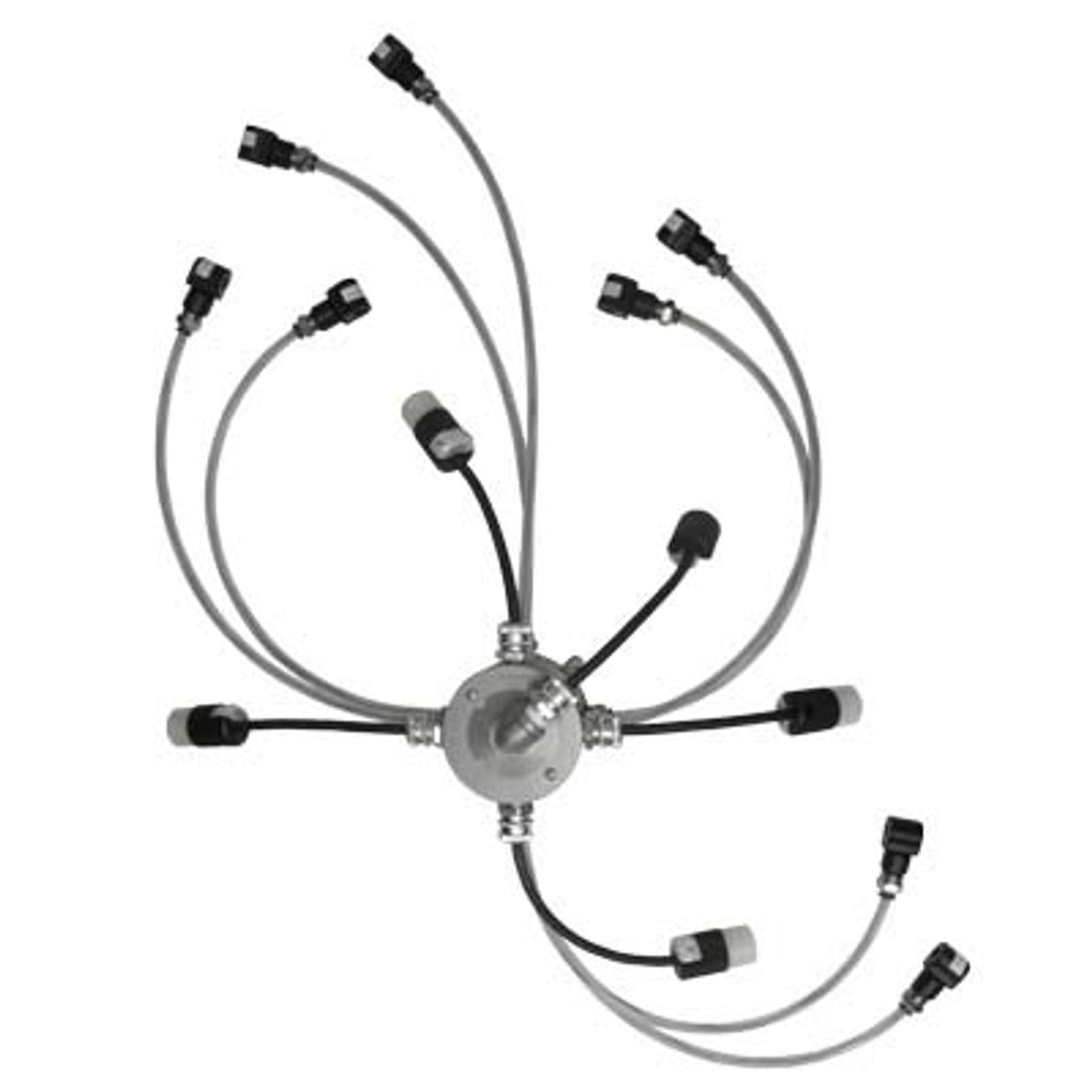 Pirate Brand - Schmidt Mfg Style, Junction Box Abrasive Cutoff Assembly, 12VDC Electric, Bulk Blaster (4) Outlet