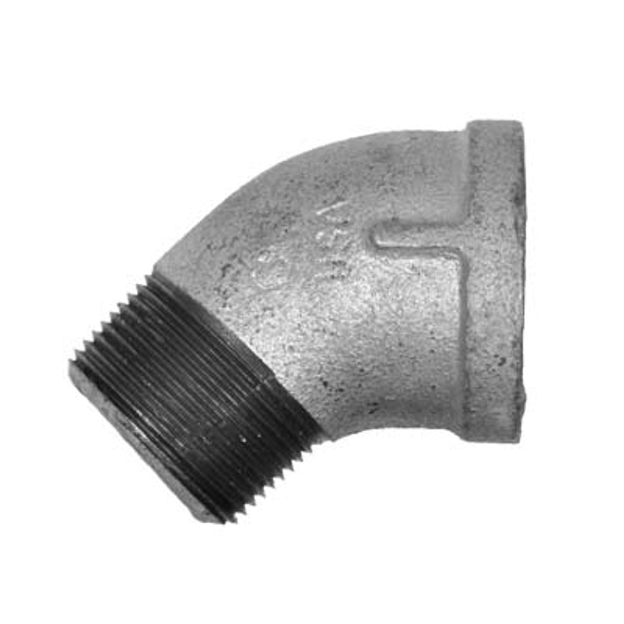 Pirate Brand - Schmidt Mfg Style, Elbow, Street, 45°, Galvanized, 1-1/4"