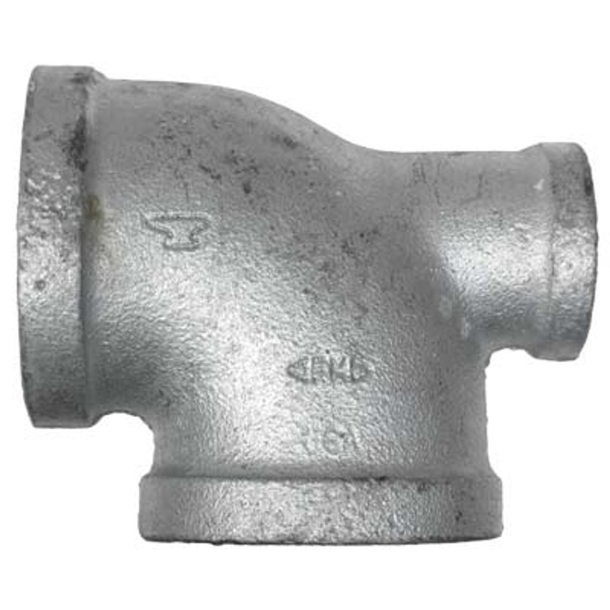 Pirate Brand - Schmidt Mfg Style, Tee, 90°, Galvanized, 1-1/2" x 3/4" x 1-1/2"