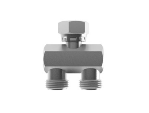 Hosco SST Stainless Steel Fittings and Adaptors, Circulation Adaptor, Straight Circulating Y, Female Straight x Male Straight