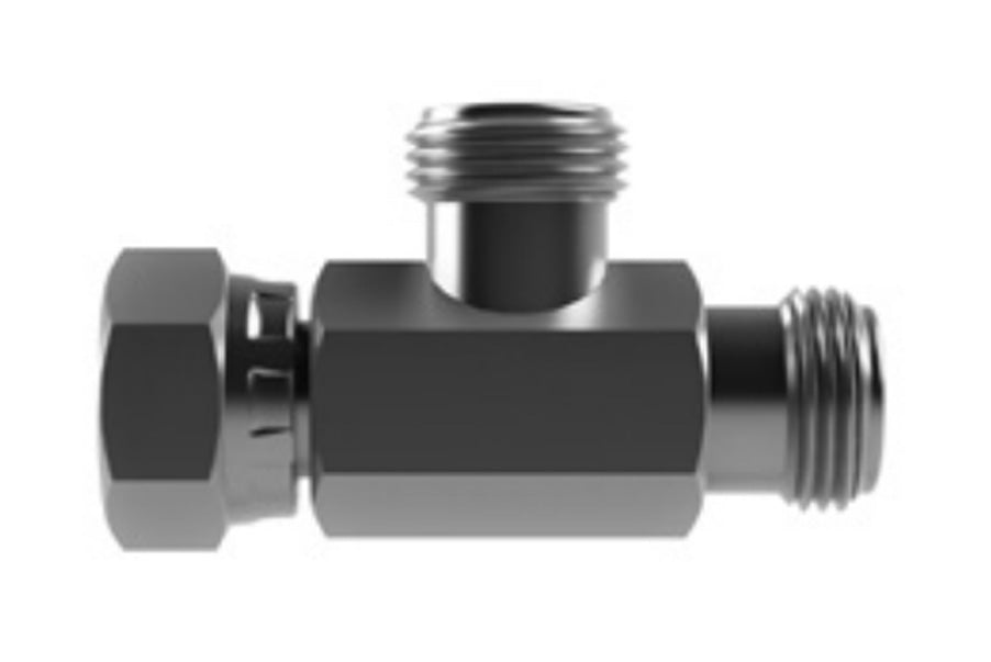 Hosco SST Stainless Steel Fittings and Adaptors, SST Tees, Female Straight x Male Straight x Male Straight