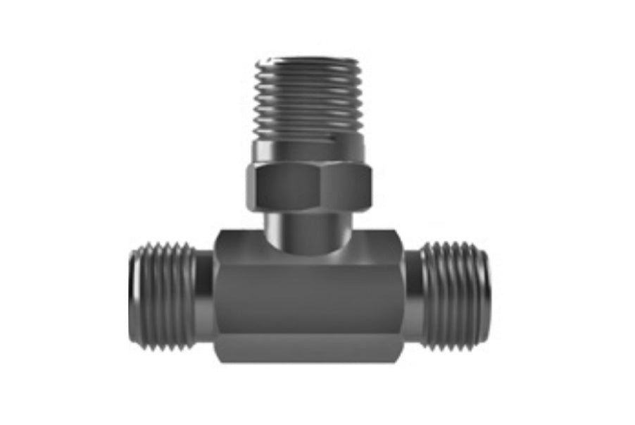 Hosco SST Stainless Steel Fittings and Adaptors, SST Tees, Male Straight x Male Straight x Male Tapered