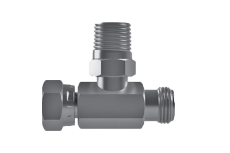 Hosco SST Stainless Steel Fittings and Adaptors, SST Tees, Female Straight X Male Straight X Male Tapered