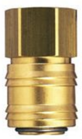 Acoplamiento rápido Sagola - Latón: F-BSPP 1/2", US-Mil