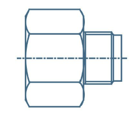 Sagola Brass Threaded Connector - Male to Male BSPT