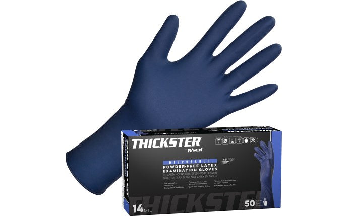 SAS Safety Corp. Thickster® Powder-Free Exam Grade Latex Disposable Gloves - 14 Mil