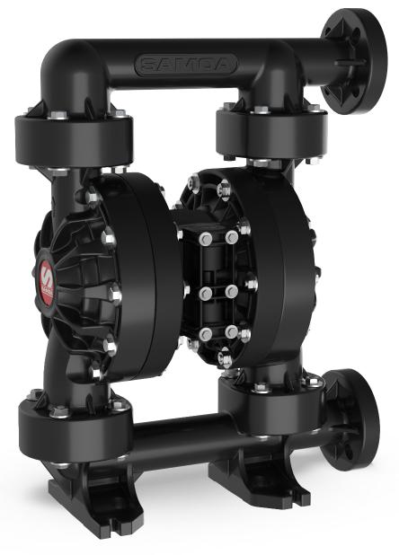 Samoa UP15 Non-Metallic Pivot Series 1-1/2" Air-Operated Double Diaphragm Pump