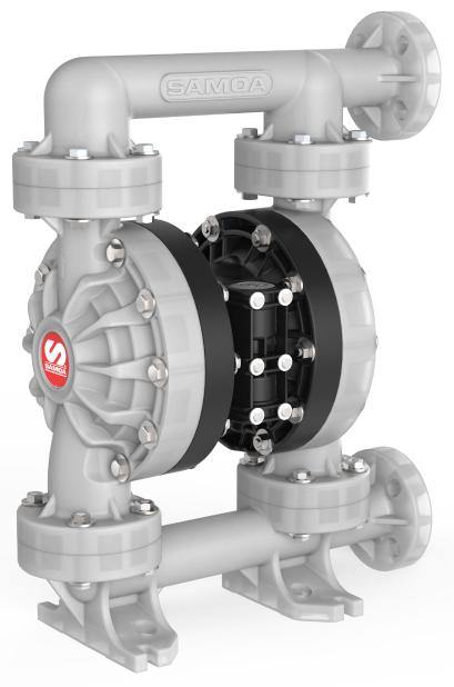 Samoa UP15 Non-Metallic Pivot Series 1-1/2" Air-Operated Double Diaphragm Pump