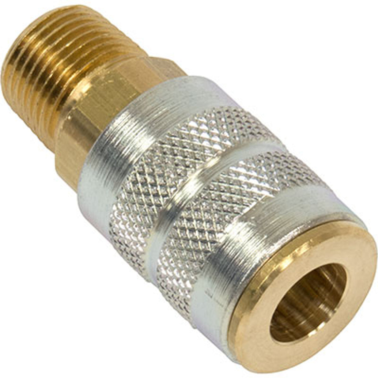 Pirate Brand - BULLARD®, Compressed Air Supply Hose Quick-Disconnect Coupler, 1/4" Industrial Interchange, 3/8" Male NPT Thread