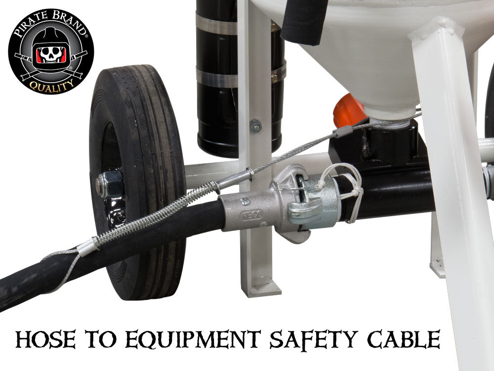 Pirate Brand 27WT-2 Cable, Safety, Hose Size 1-1/2" to 3"