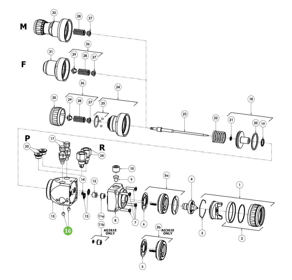 DeVilbiss S-14193 Hexagon Socket Set Screw