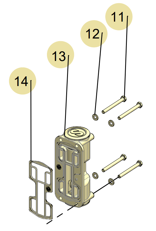 SAMOA UPXXR-AM-1A0 Air Valve Module, Aluminum