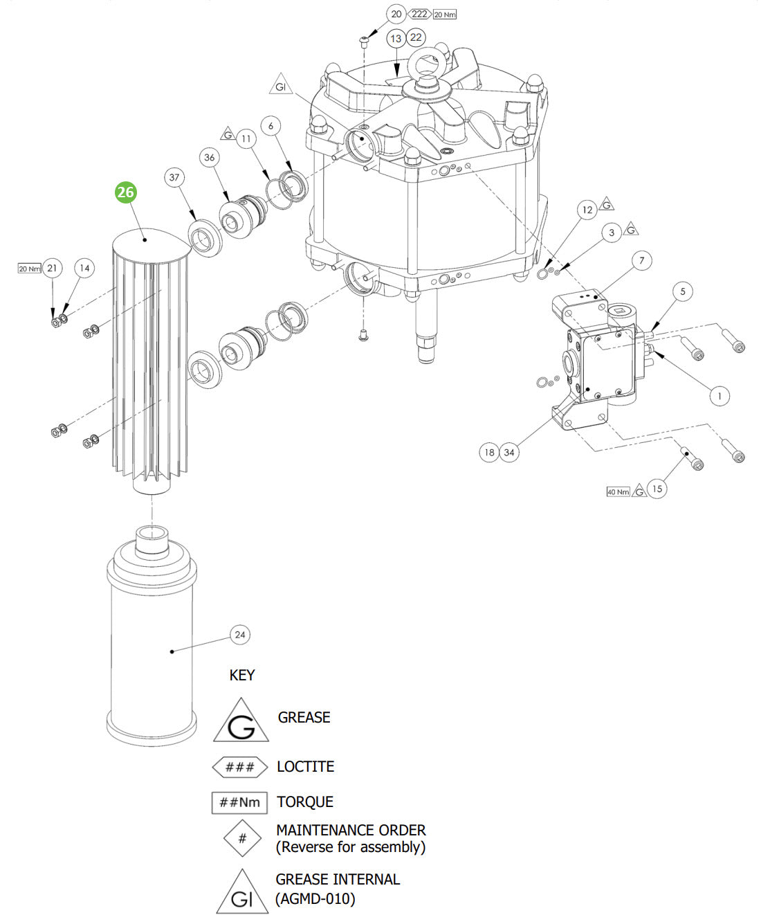 Binks 193159 Exhaust Manifold Assembly