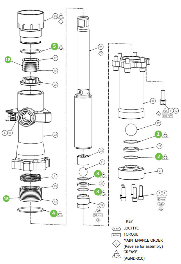 Binks 250696 Seal Kit for FX440PU-XXH