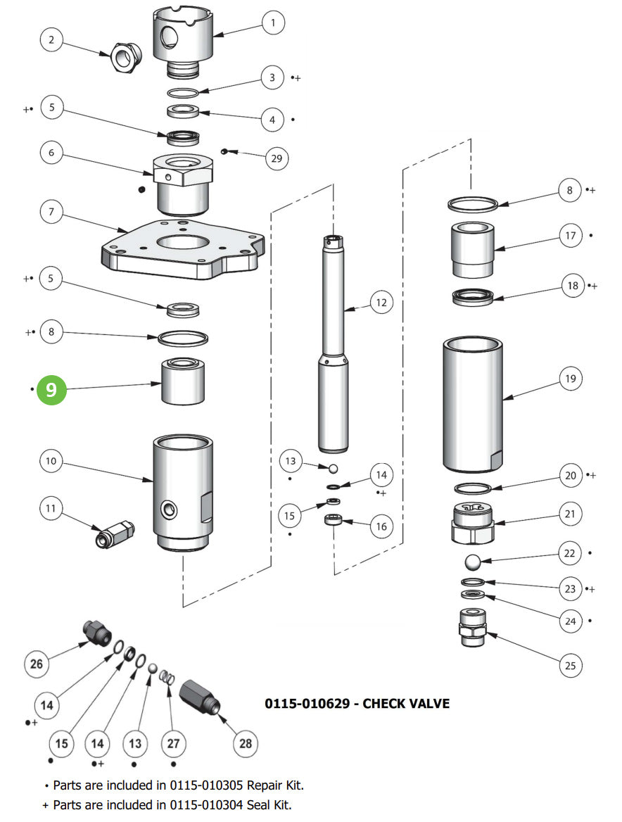 Binks 0115-010162 FX12 Upper U-Cup Spacer