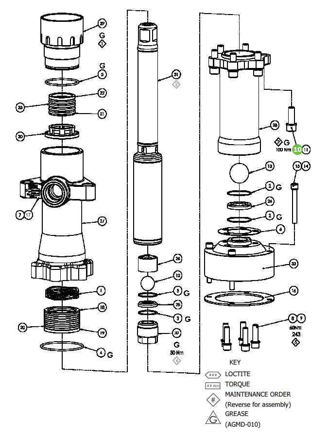 Binks 165978 M14 x 40 Cap Head Screw