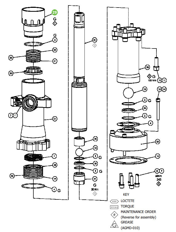 Binks 193472 Packing Nut ,FX440