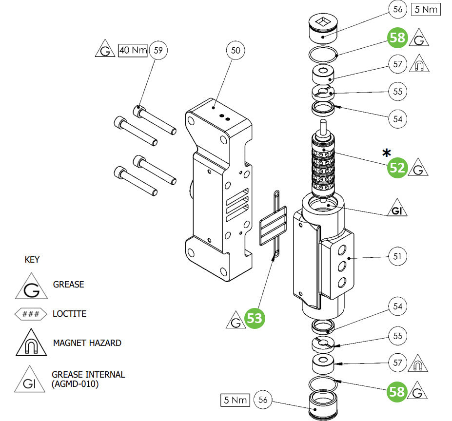 Binks 250682 Air Motor Overhaul Kit