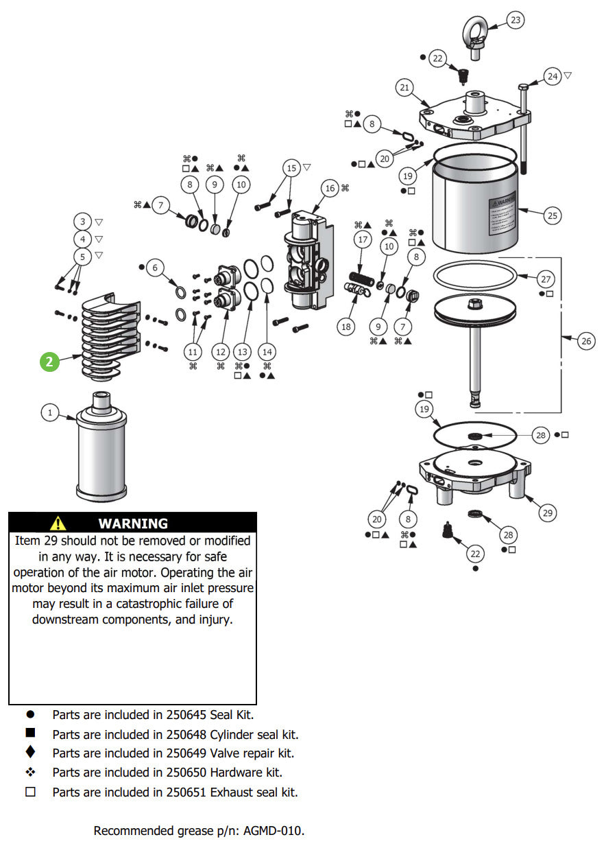 Binks 193825 Exhaust Adapter, AX Motors