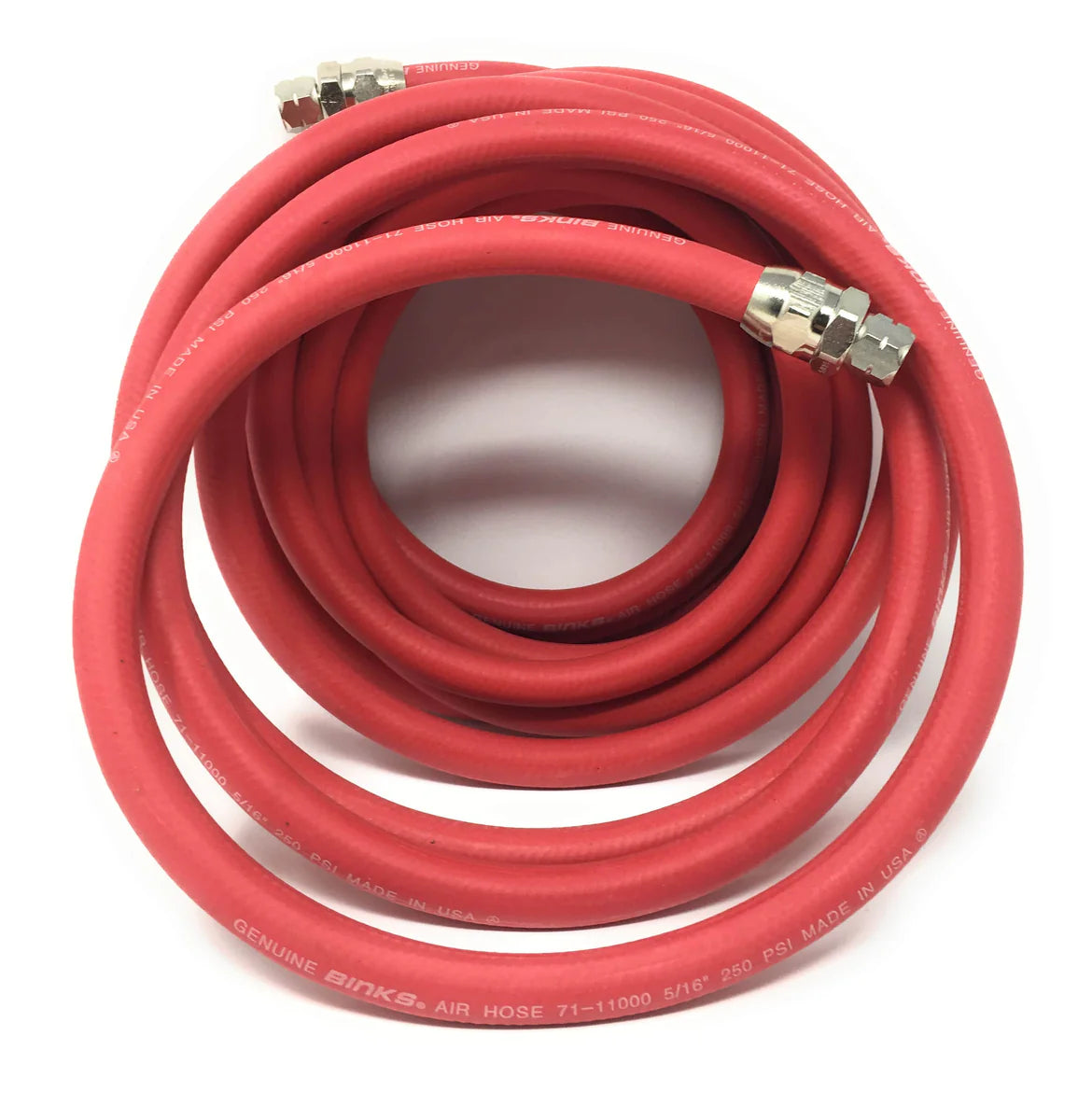 Binks 5/16" Air Hose Assemblies (Grounded with Static Wire) - 1/4" NPS(F) Fittings