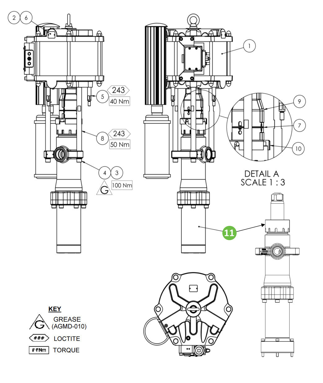 Binks FX880PU-SMB, Fluid Section (PTFE/UHMW)