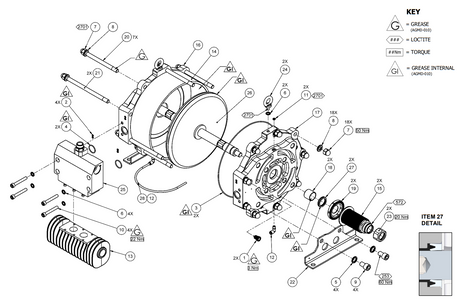 Binks Maple Pump Air Motor Piston Assembly - Total Finishing Supplies